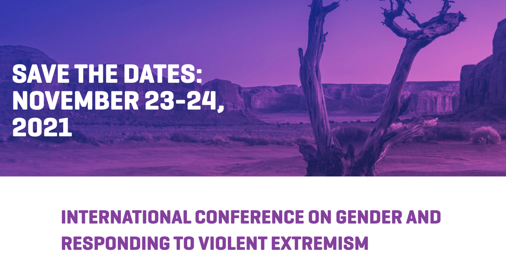 International Conference on Gender and Responding to Violent Extremism